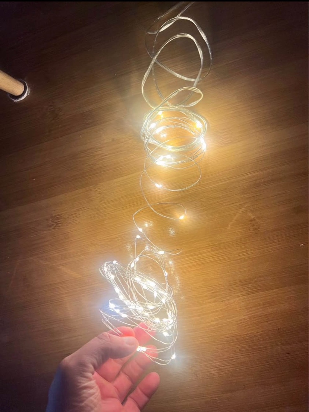 Warm White Micro LED holiday Lights by cb2